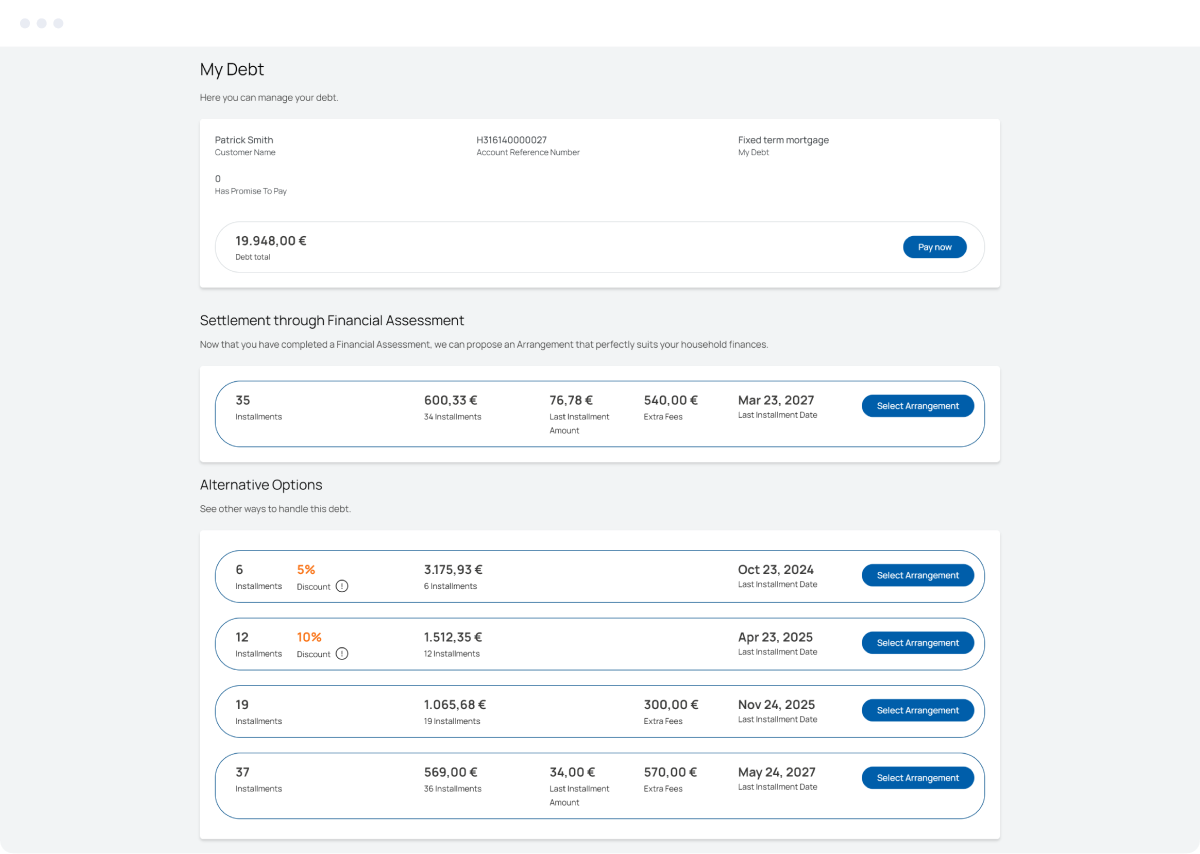ADJUST REPAYMENT PLANS full