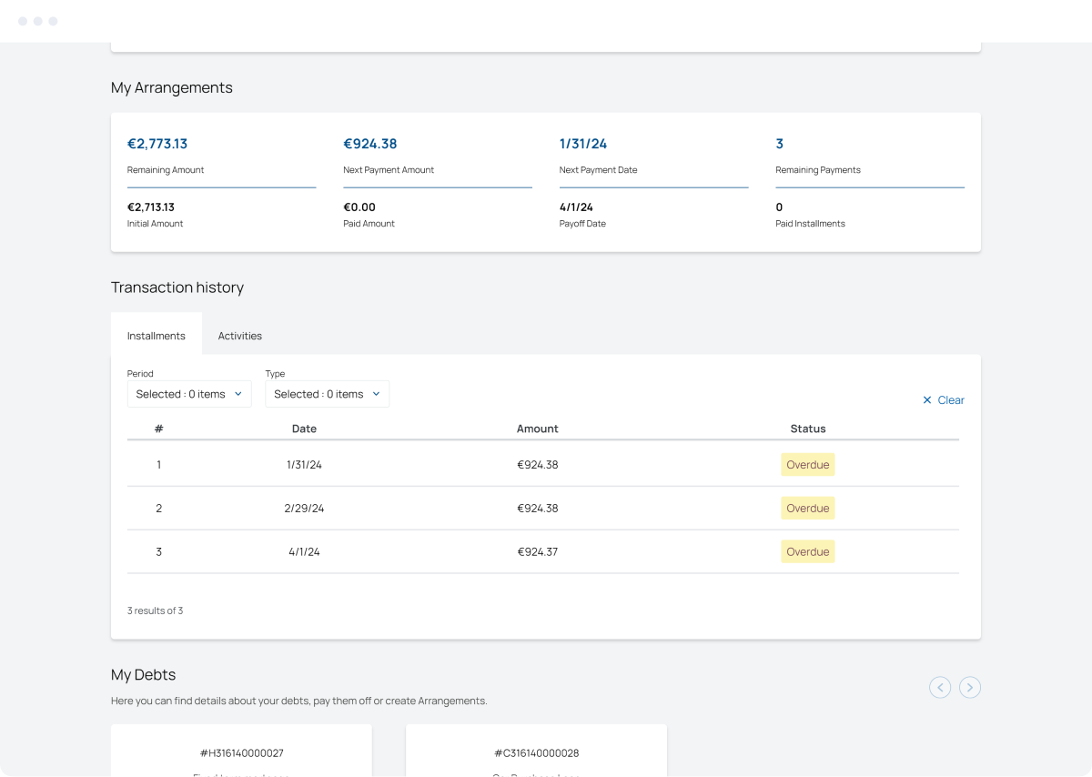 MONITOR TRANSACTIONS